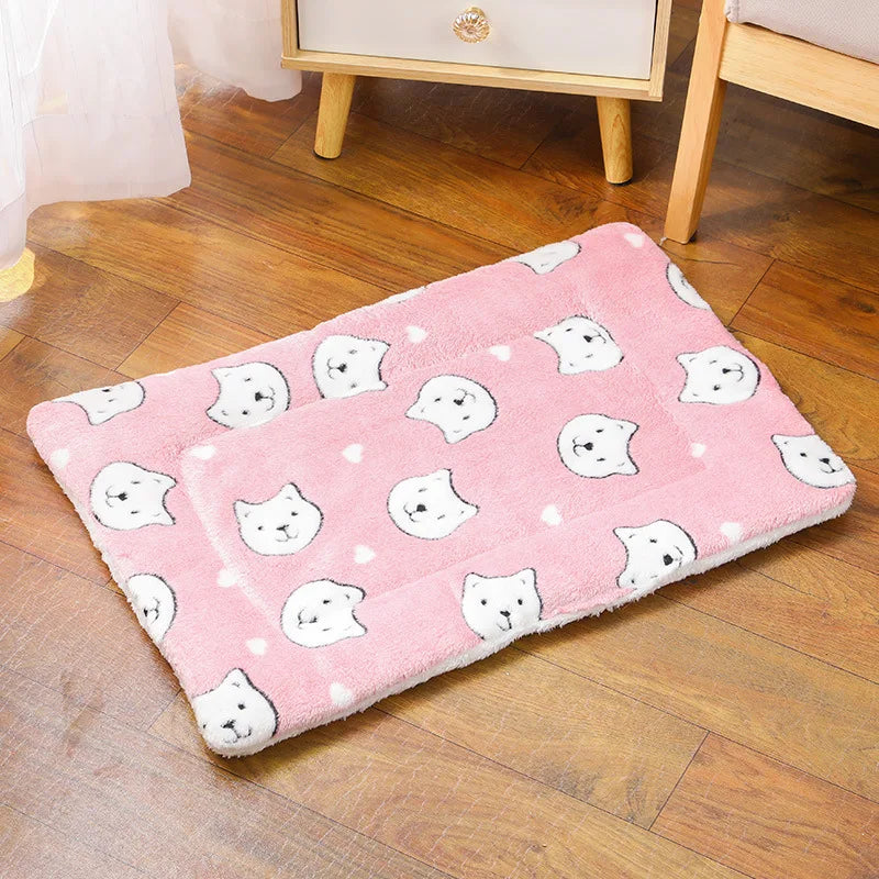 Cama para cães de estimação, quente para todas as estações, grossa, almofada para ninho de gato, sofá macio para cães de estimação, cama elástica para gatos, acessórios para cães de médio porte