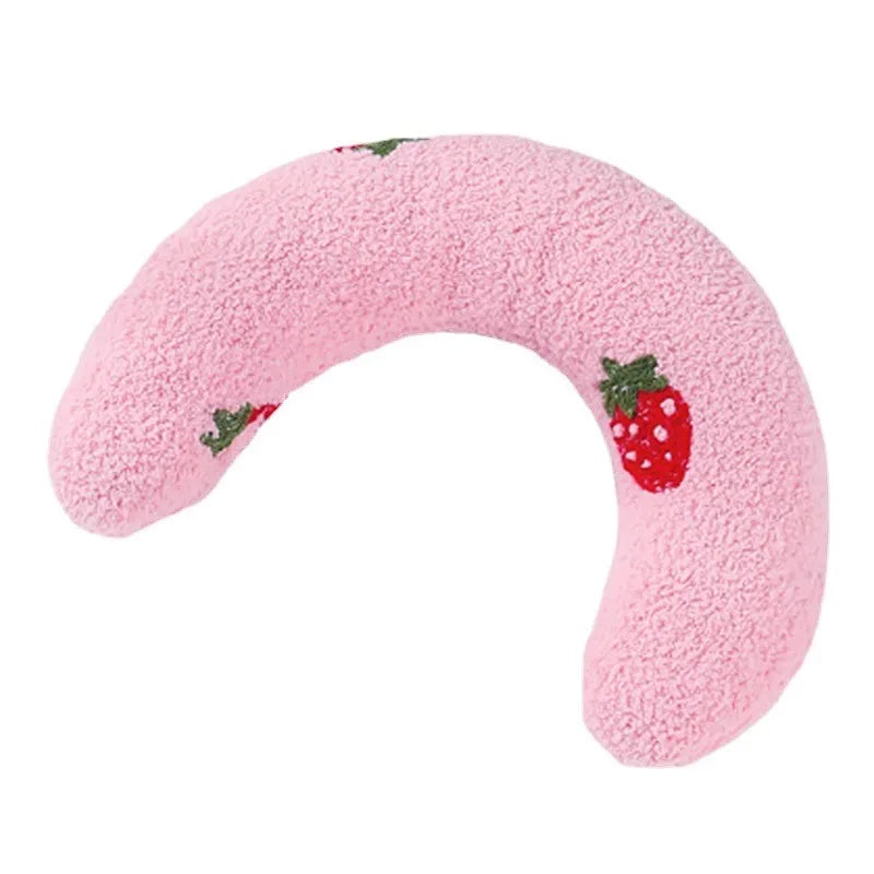 Almofada para cães e gatos, suprimentos para animais de estimação, protege a coluna cervical, travesseiro em formato de U para sono profundo, travesseiro para gatinhos e filhotes