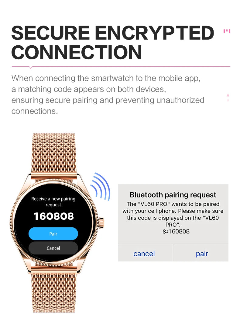 Relógio inteligente VALDUS VL60 Pro 2025, novo, feminino e masculino, tela AMOLED, com Bluetooth, para chamadas, IP68, à prova d'água, fitness e esportes, presente