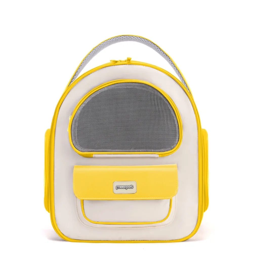 Wear-resistant Breathable Cat Bag Adjustable with Handle Portable Pet Bag Foldable Detachable Support Plate Pet Transport Bag