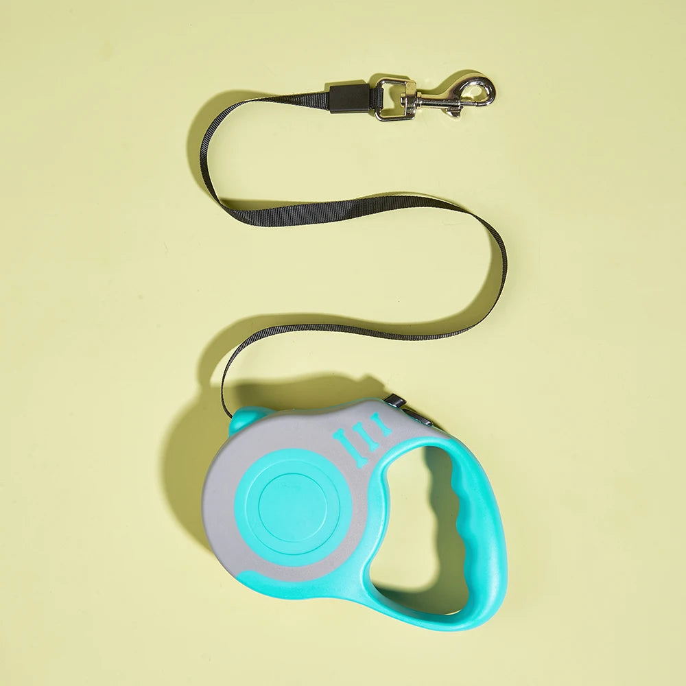 Coleira de nylon forte para cães de 3m e 5m, retrátil automática e durável para cães pequenos, médios e grandes, suprimentos para animais de estimação Yorkshire
