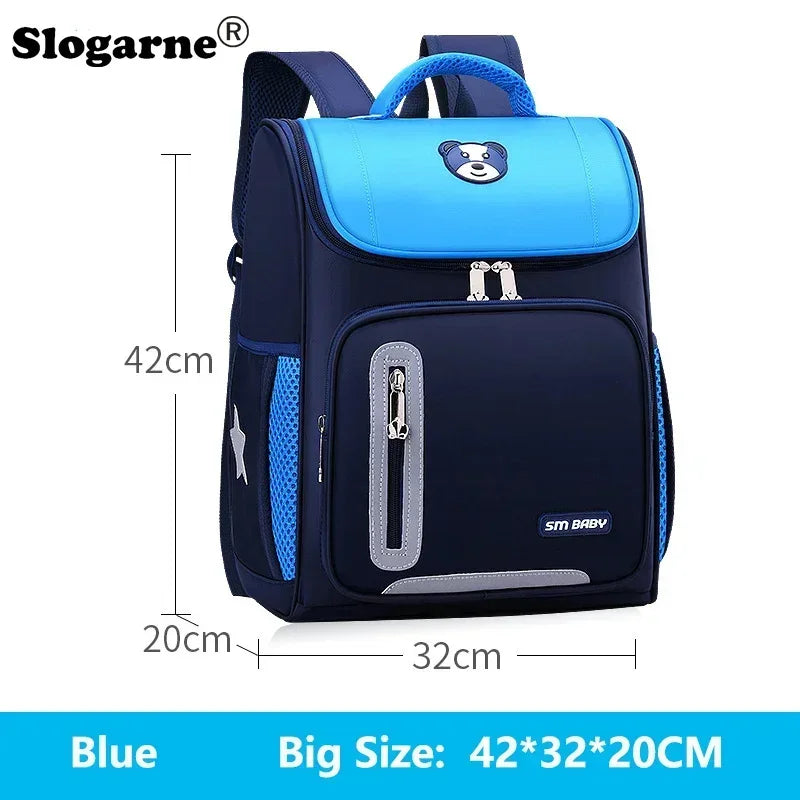 Mochilas escolares simples para estudantes, primárias, meninos, 1ª à 6ª série, proteção para coluna, redução de peso, mochila escolar para meninas, mochila unissex