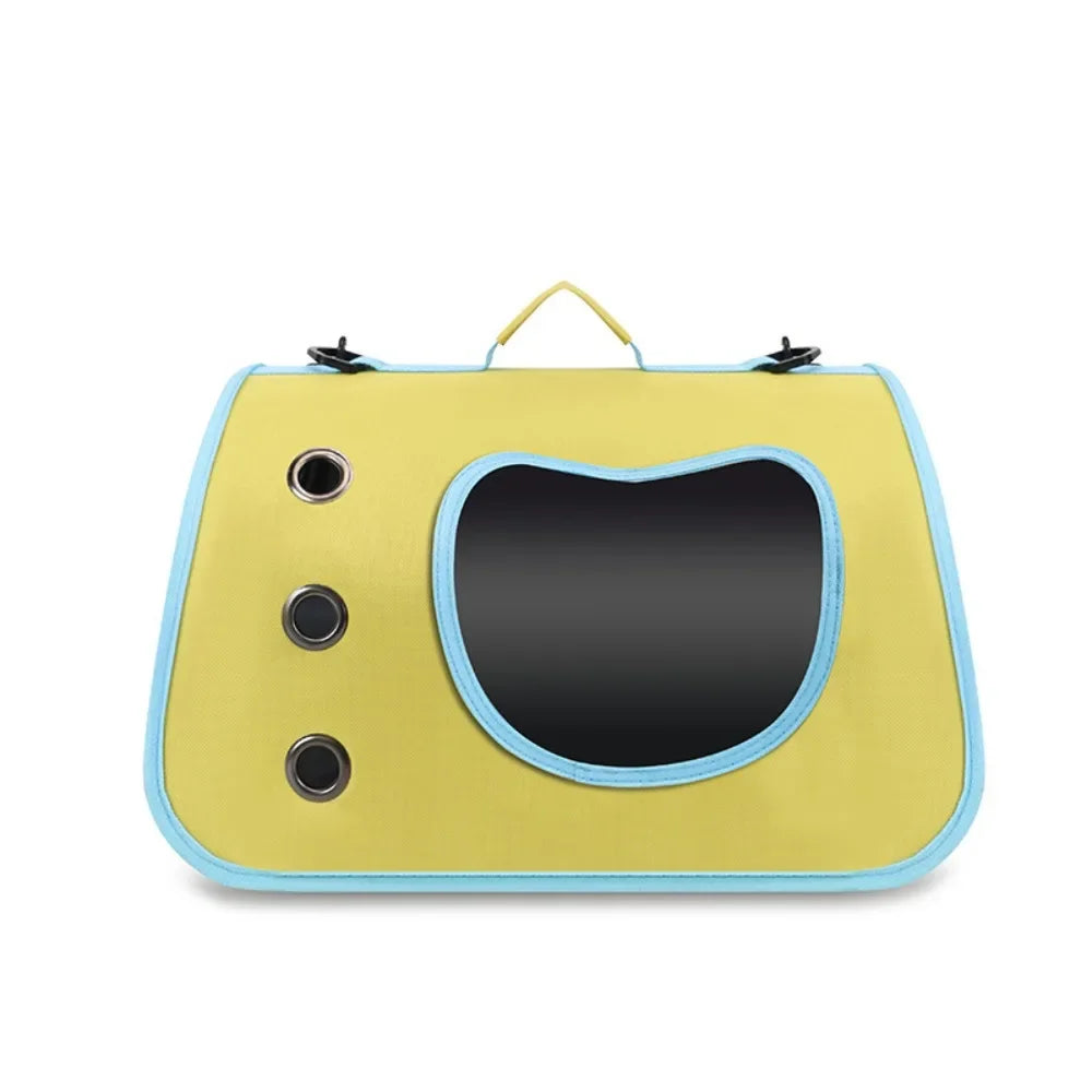 Bolsa de transporte portátil para gatos, bolsa dobrável para gatos, bolsa de ombro respirável para cães pequenos, gatos, bolsa de transporte para cães e gatos