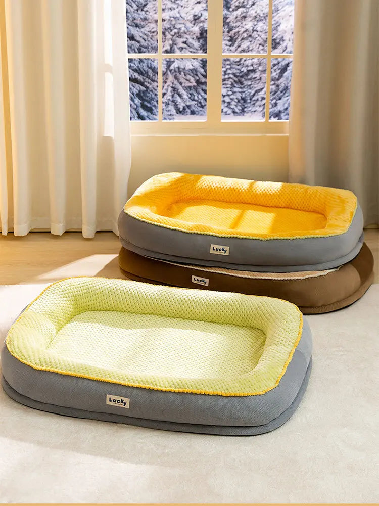 Very Soft Warm Dog Bed Pet Basket Cat House Sofa for Medium Large Dog Sofa Bed Cushion Dog Bed House Pet Supplies Accessories