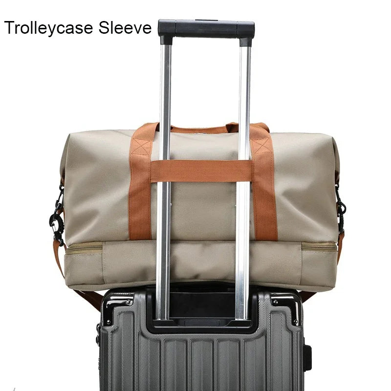 Bolsa de ginástica para viagem, bagagem para curta distância, bolsas de fitness portáteis, bolsa de ombro transversal, bolsa de peito, bolsas de mão, bolsa de mão para viagem, bolsa de fim de semana