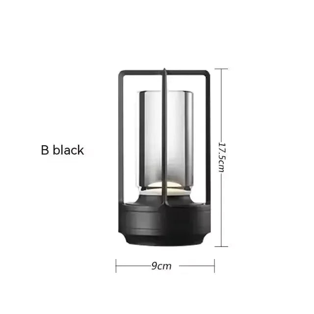 Luminária de mesa com carregamento USB, luminária de mesa de alumínio para restaurante e bar, ambiente de escurecimento, interruptor de toque com carregamento USB, decoração