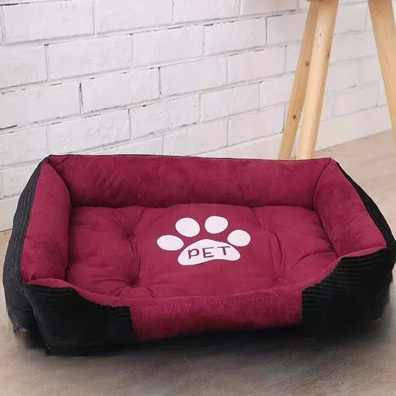 Tapete clássico para animais de estimação, moda canil para cães, cama, casa, respirável, algodão, macio, ninho de gato, cama quente para cães pequenos e médios
