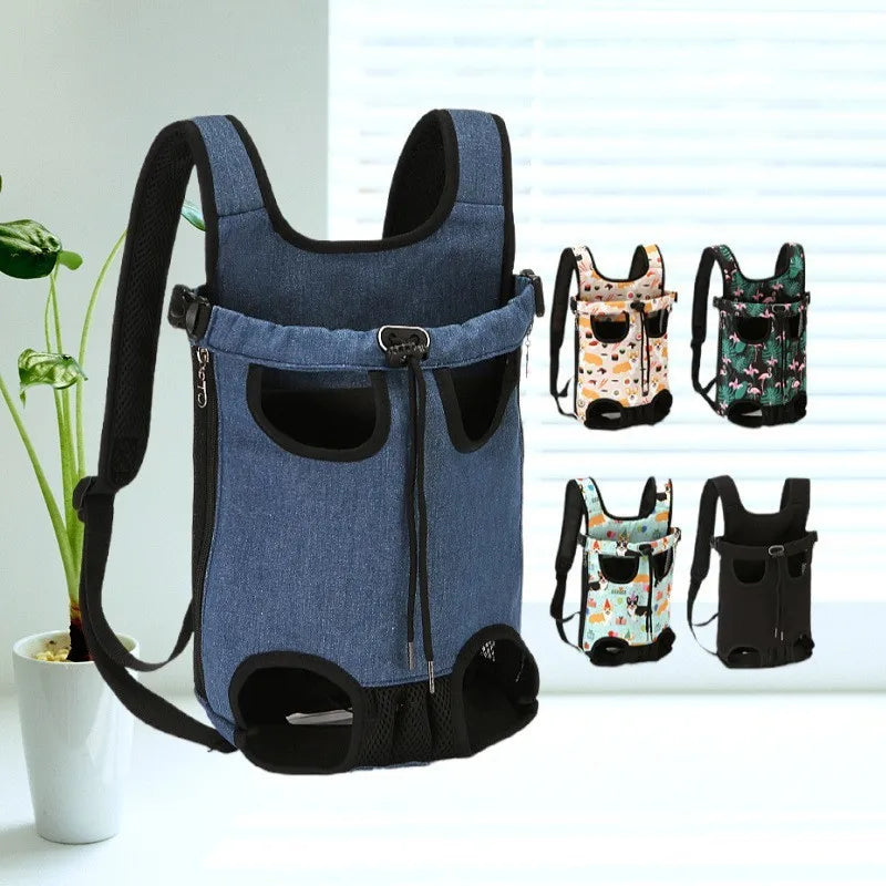 Bolsa de transporte ajustável para gatos, mochila de ombro duplo para animais de estimação, bolsa portátil para viagens ao ar livre, acampamento, caminhada, bolsa para gatos e cachorros