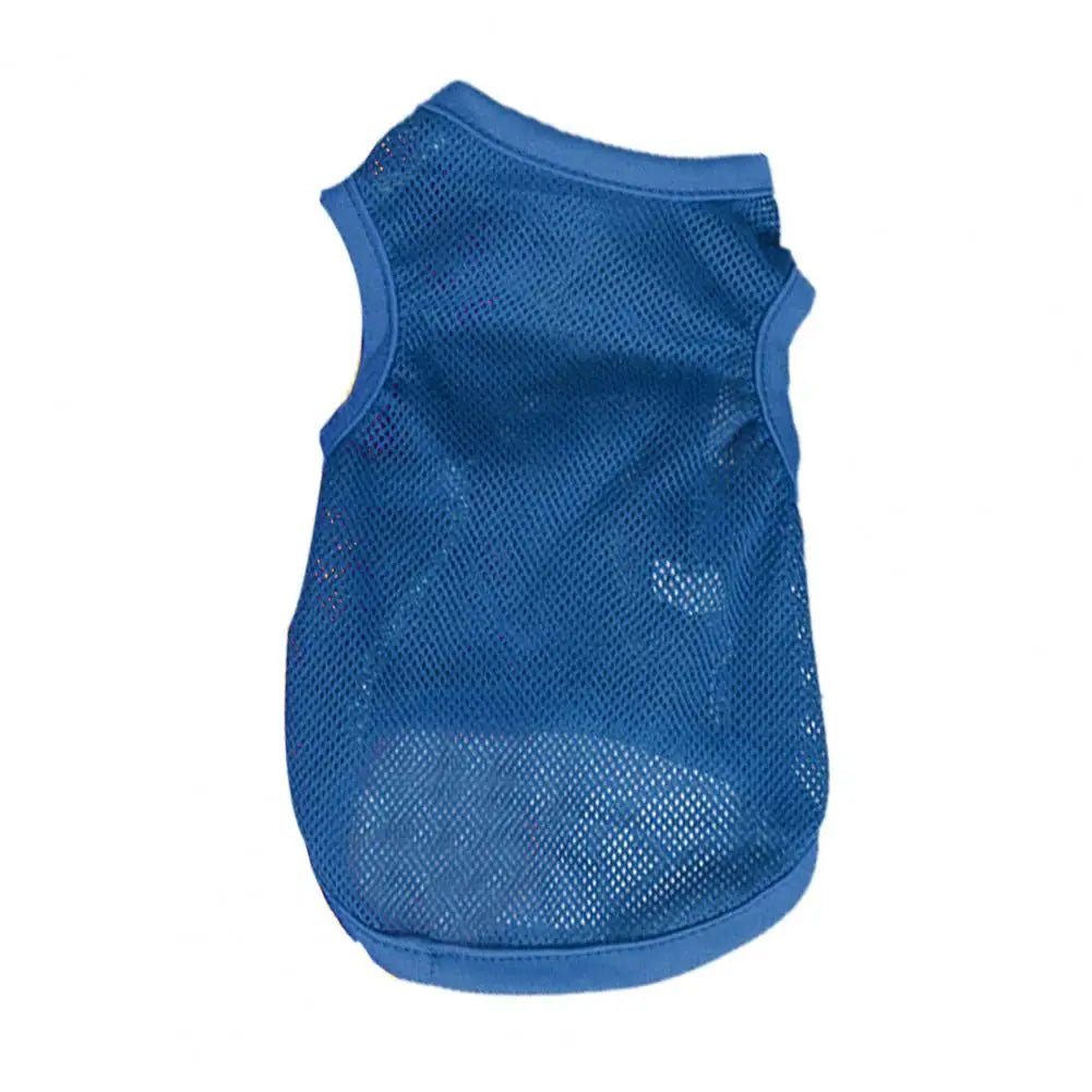 Camiseta para cachorro, tecido de malha respirável e de secagem rápida, camiseta para filhotes para o verão
