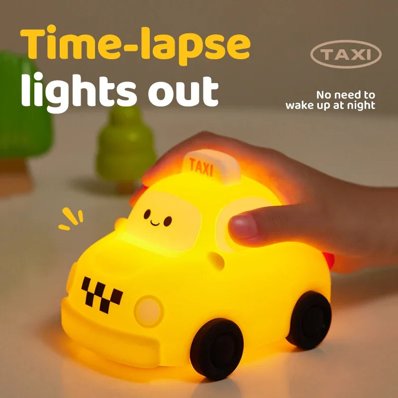 Luz noturna de silicone macio - USB recarregável, controle de toque, lâmpada de cabeceira regulável em 3 níveis para berçário, crianças, bebês e decoração de presentes