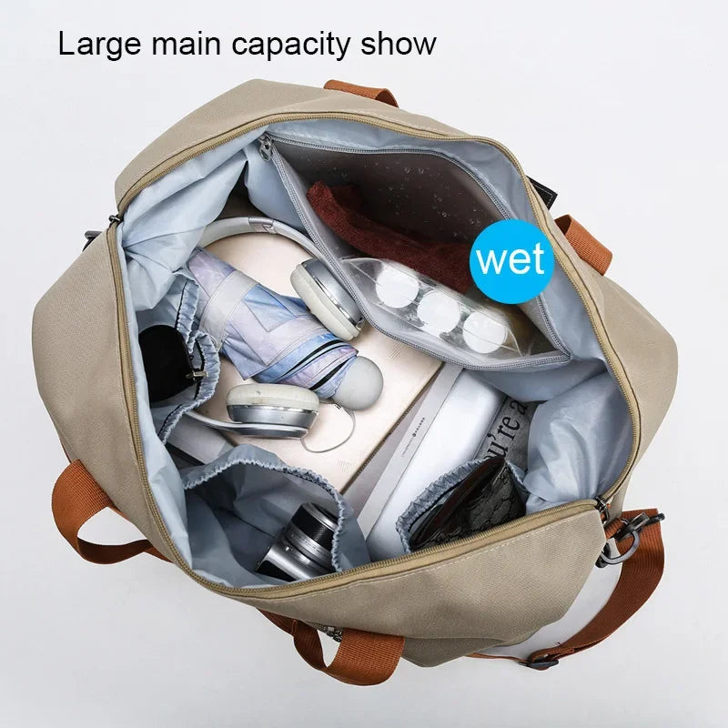 Bolsa de ginástica para viagem, bagagem para curta distância, bolsas de fitness portáteis, bolsa de ombro transversal, bolsa de peito, bolsas de mão, bolsa de mão para viagem, bolsa de fim de semana