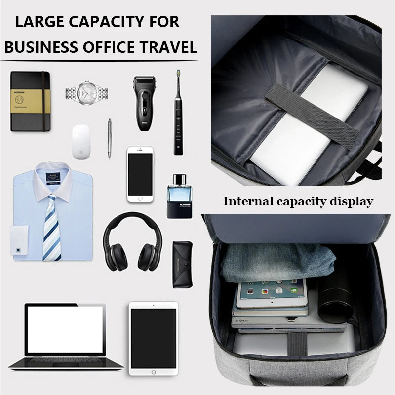 Mochilas escolares masculinas à prova d'água para laptop, mochilas escolares com entrada USB de 15,6 polegadas, mochilas de grande capacidade para homens