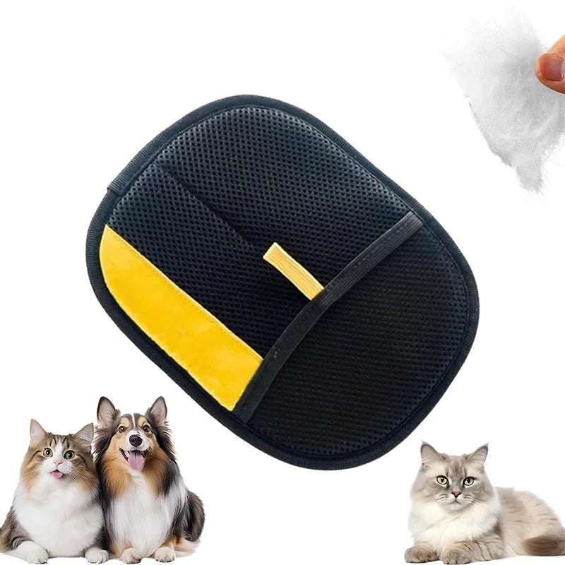 Luvas de remoção de pelos eletrostáticos para animais de estimação, escova de remoção de pelos de gato, luvas adesivas, pente para gatos, luva de limpeza e remoção de pelos