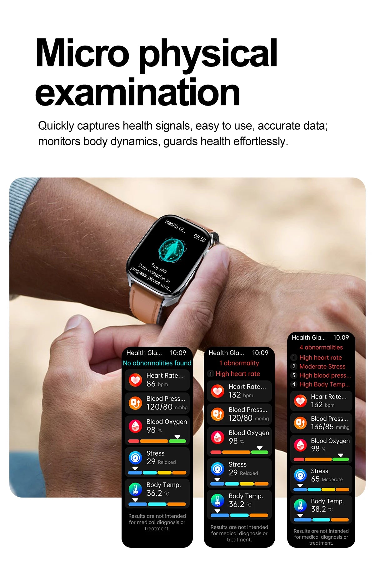 Novo relógio inteligente masculino 2025, pressão arterial, saúde, oxigênio no sangue, ácido úrico, lipídios, rastreador de fitness, relógios Bluetooth, chamada, ECG, smartwatch