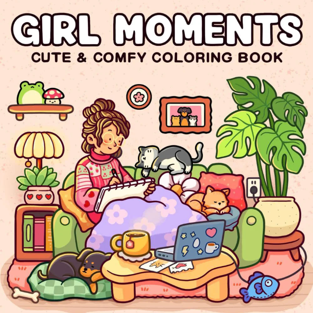 Livro de colorir fofinho assustador para adultos, adolescentes e crianças, com tema de Halloween, desenho e atividade divertida