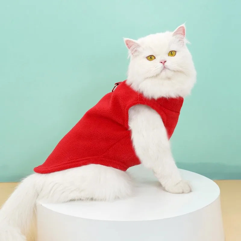 Roupas de lã macia para cães pequenos, filhotes, gatos, coletes, roupas para chihuahua, jaqueta de buldogue francês, casacos pug, atacado