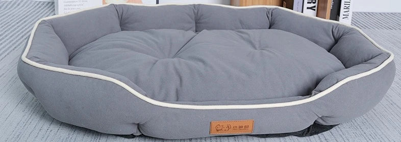 Solid Color Non Slip Soft Breathable High Rebound Dog Golden Fur Shiba Inu Mattress Sleeping Bed Large Dog Pet Bed Pet Supplies