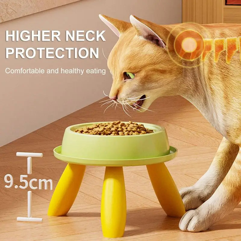 Tigela de alimentação para animais de estimação da moda para cães e gatos, tigela alta anti-vômito, alimentador para animais de estimação, prato elevado para gatinhos, uso diário para filhotes