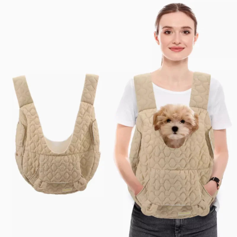 Bolsa de transporte para animais de estimação, mochila de peito extra grande com capacidade para cães e gatos, bolsa para atividades ao ar livre, à prova d'água e resistente ao vento, bolsa portátil para animais de estimação