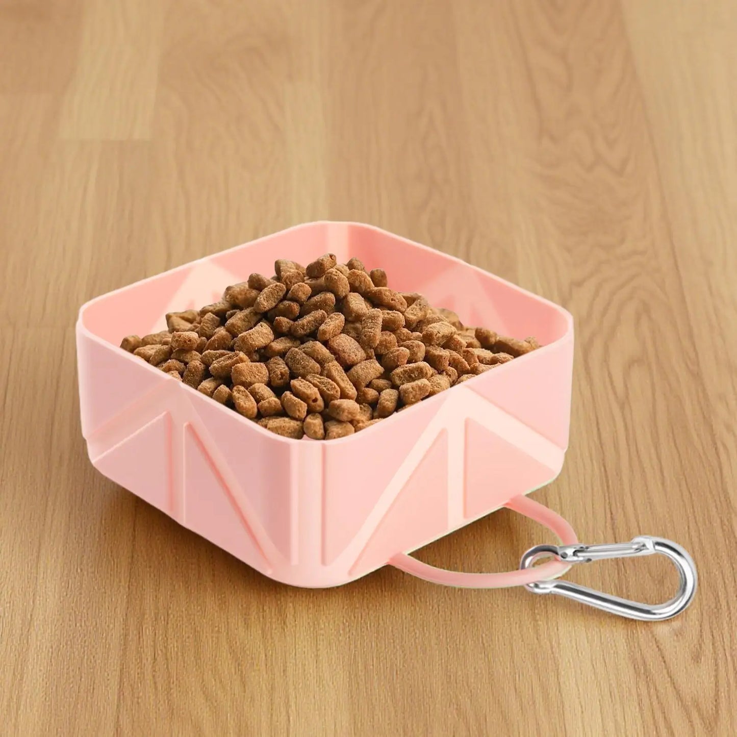 Foldable Dog Bowl 500ml Pet Food Container Dog food and water Feeder manual Pets Food dispenser for Puppy Kitten Car