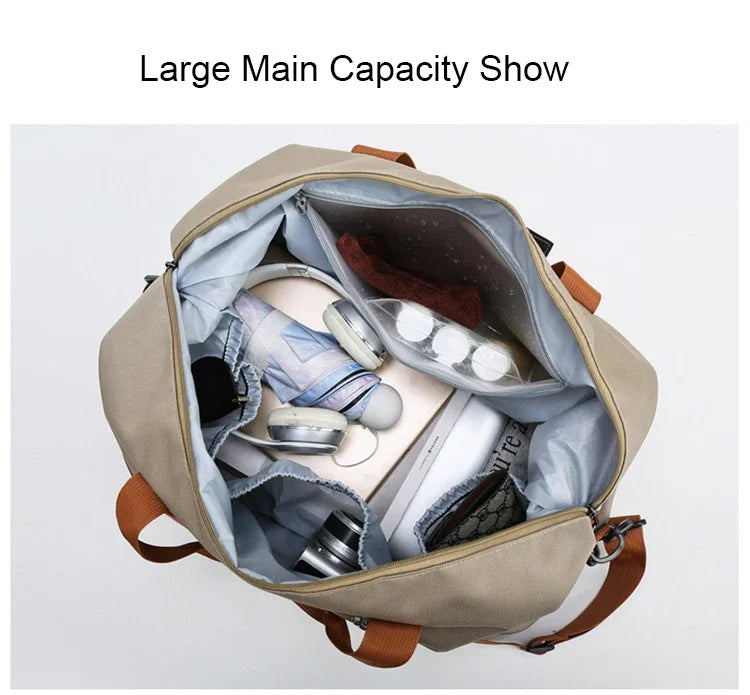 Bolsa de ginástica para viagem, bagagem para curta distância, bolsas de fitness portáteis, bolsa de ombro transversal, bolsa de peito, bolsas de mão, bolsa de mão para viagem, bolsa de fim de semana