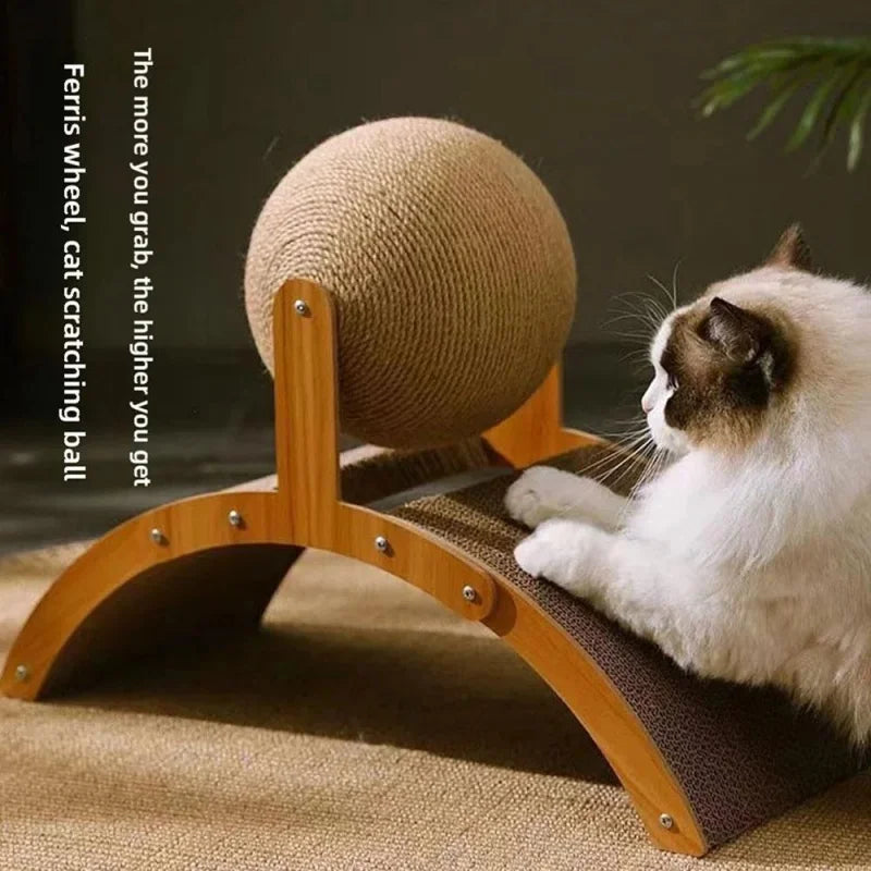 Brinquedo arranhador de coelho para gatos gatinhos brincarem dentro de casa proteger móveis sisal natural arranhador de gato acessório de treinamento para animais de estimação