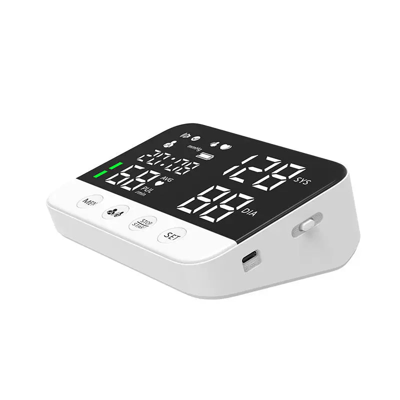 Monitor de pressão arterial por voz, tonômetro de braço, esfigmomanômetro digital, monitores eletrônicos de pressão arterial médica com CE FDA