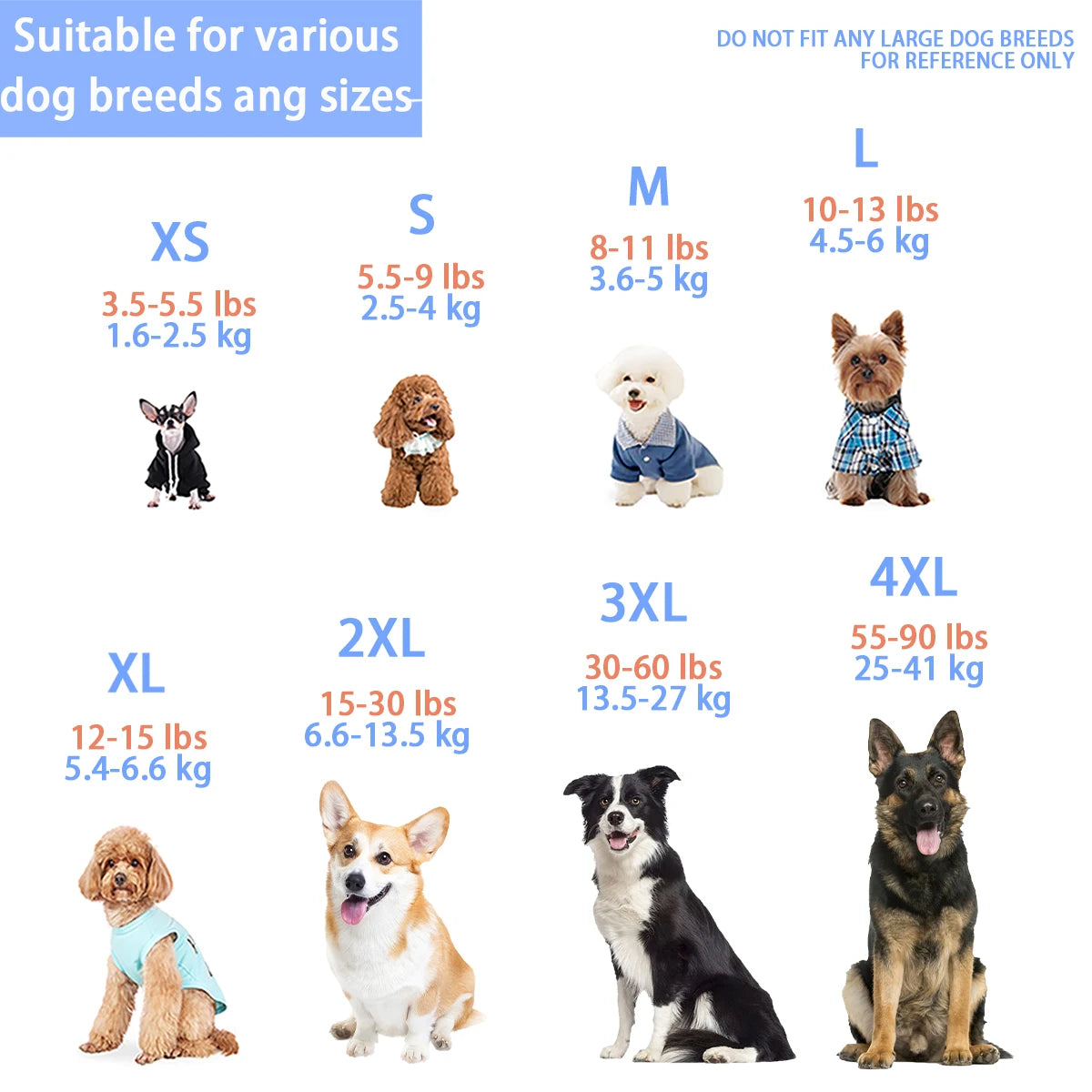 Camisetas de proteção solar para cães com faixas refletivas, secagem rápida, tecido macio e elástico, disponíveis em tamanhos para cães de pequeno a grande porte!