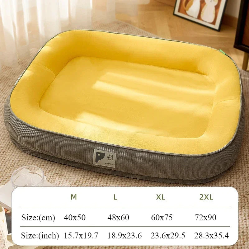 1PC Winter Warm Dog Bed Soft Memory Foam Pet Sleeping Mat for Small Medium Dogs Cats Removable Non-slip Dog Kennel Pet Supplies