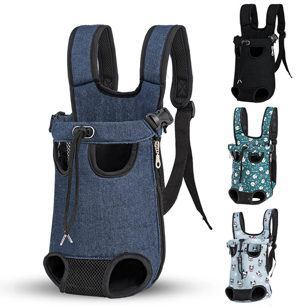 Bolsa de transporte ajustável para gatos, mochila de ombro duplo para animais de estimação, bolsa portátil para viagens ao ar livre, acampamento, caminhada, bolsa para gatos e cachorros