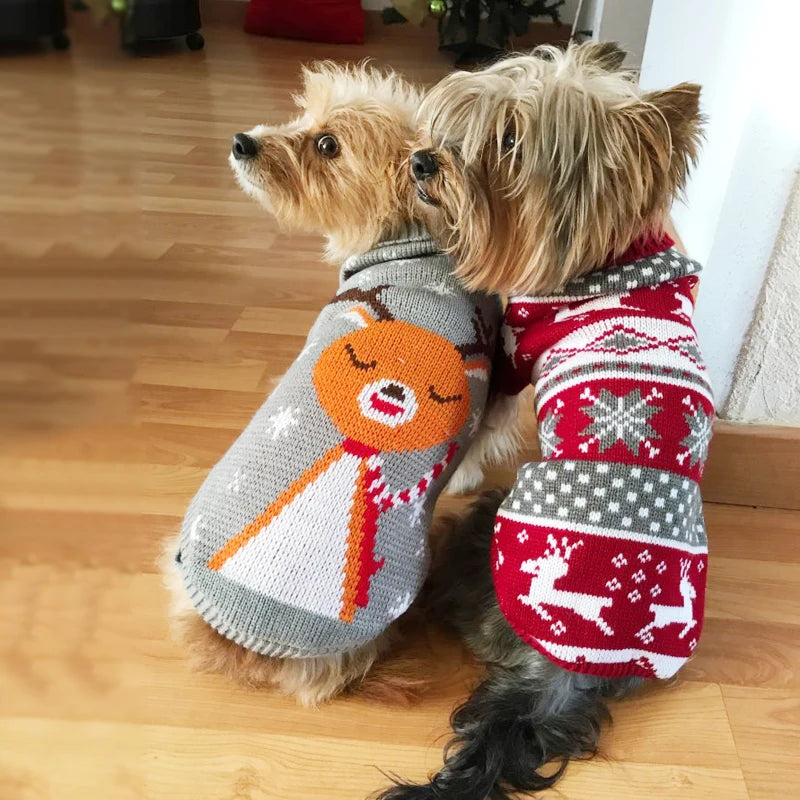 Suéter de Natal para Cachorro e Gato, Pulôver, Roupas de Inverno para Cachorros Pequenos, Chihuahua, Yorkies, Jaqueta para Filhotes, Roupas para Animais de Estimação, ubranka dla psa