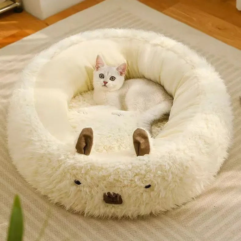 New Alpaca Cat Nest Winter Warmth Dog Nest Thickened Four Seasons Universal Pet Supplies
