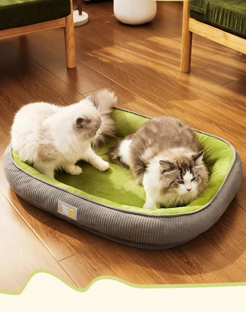 Cat and dog bed, dog mat, removable and washable sleeping mat, small and medium-sized dog pet sofa, cat bed