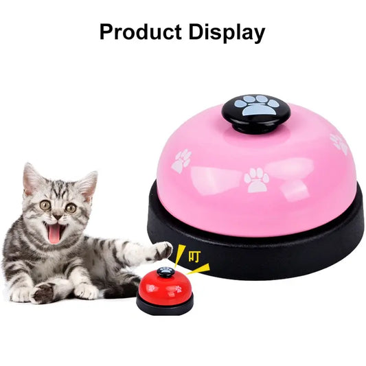 1 peça de brinquedo para treinamento de animais de estimação, jantar pequeno, sino, pegada, brinquedo para cachorro, chamada de cachorro, acessórios para cachorros, brinquedos para animais de estimação