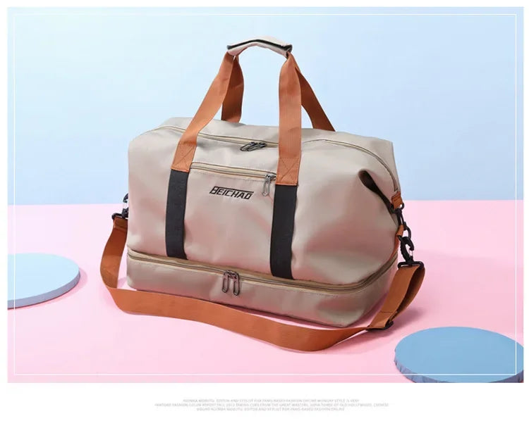 Bolsa de ginástica para viagem, bagagem para curta distância, bolsas de fitness portáteis, bolsa de ombro transversal, bolsa de peito, bolsas de mão, bolsa de mão para viagem, bolsa de fim de semana