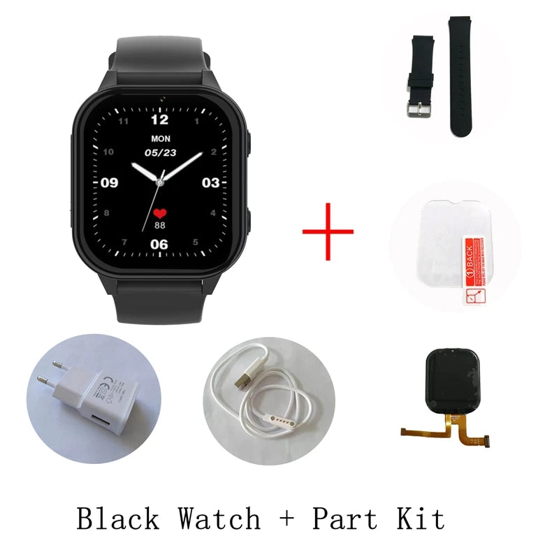 Relógio inteligente infantil Wonlex 4G SOS GPS WiFi Relógio de pulso Whatsapp KT19Pro Android 8.1 com câmera de chamada de vídeo Monitor Smartwatch infantil