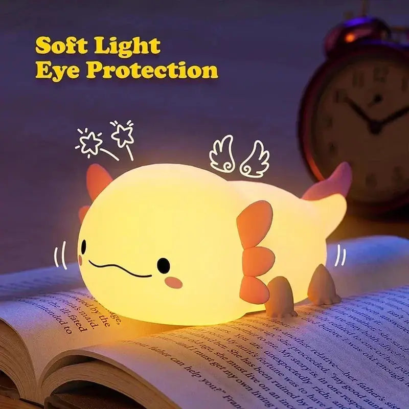 Luz noturna de silicone macio - USB recarregável, controle de toque, lâmpada de cabeceira regulável em 3 níveis para berçário, crianças, bebês e decoração de presentes
