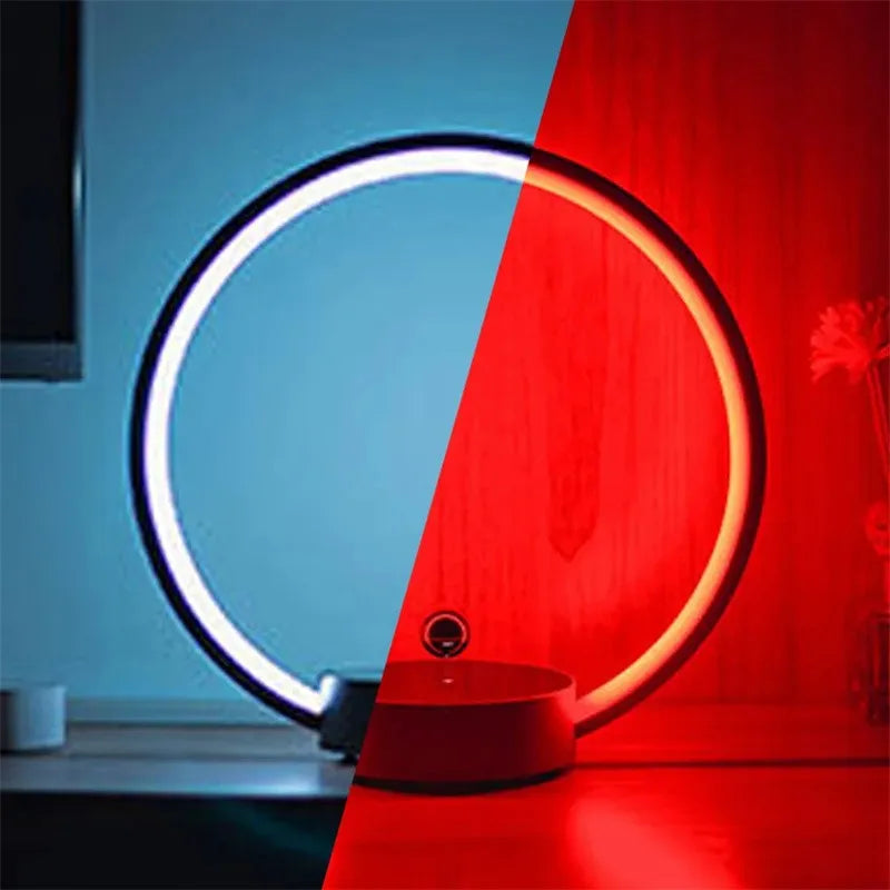2025 Nova Lâmpada Circular de Anel Magnético de Luxo com Levitação Gradiente de Luz Atmosfera para Escritório, Quarto, Decoração de Casa, Presente Criativo