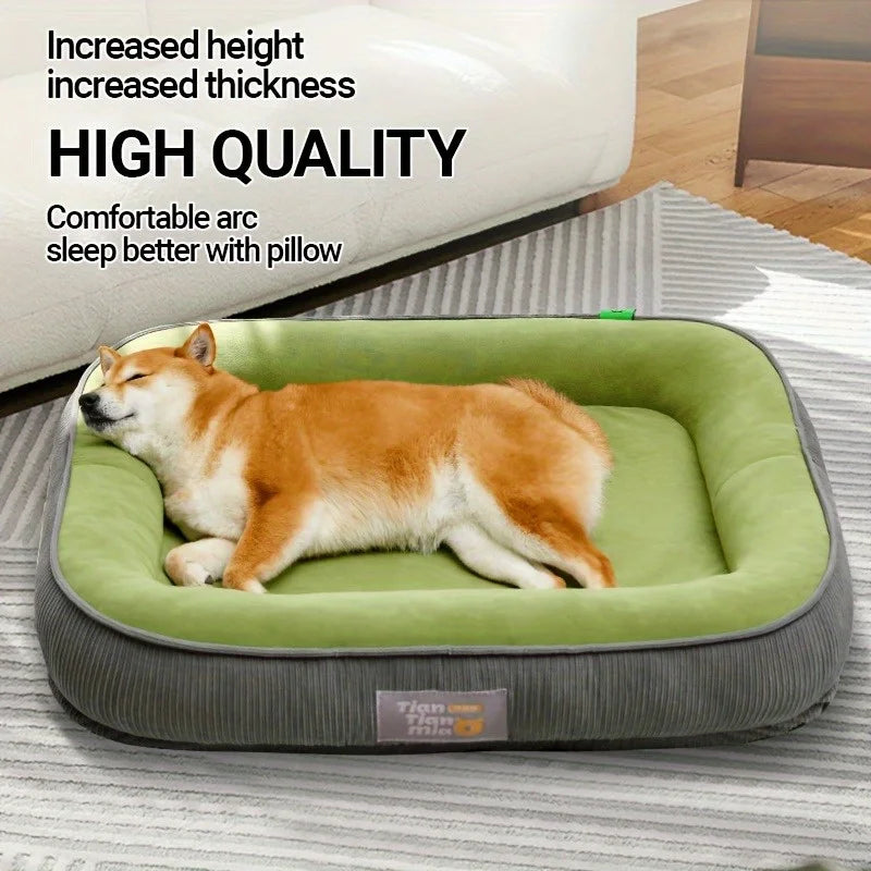 2025 New Thickened Upgraded Four Seasons Universal Pet Bed  Removable Outer Cover,Thermal Winter Pet Bed Suitable for Most Pets