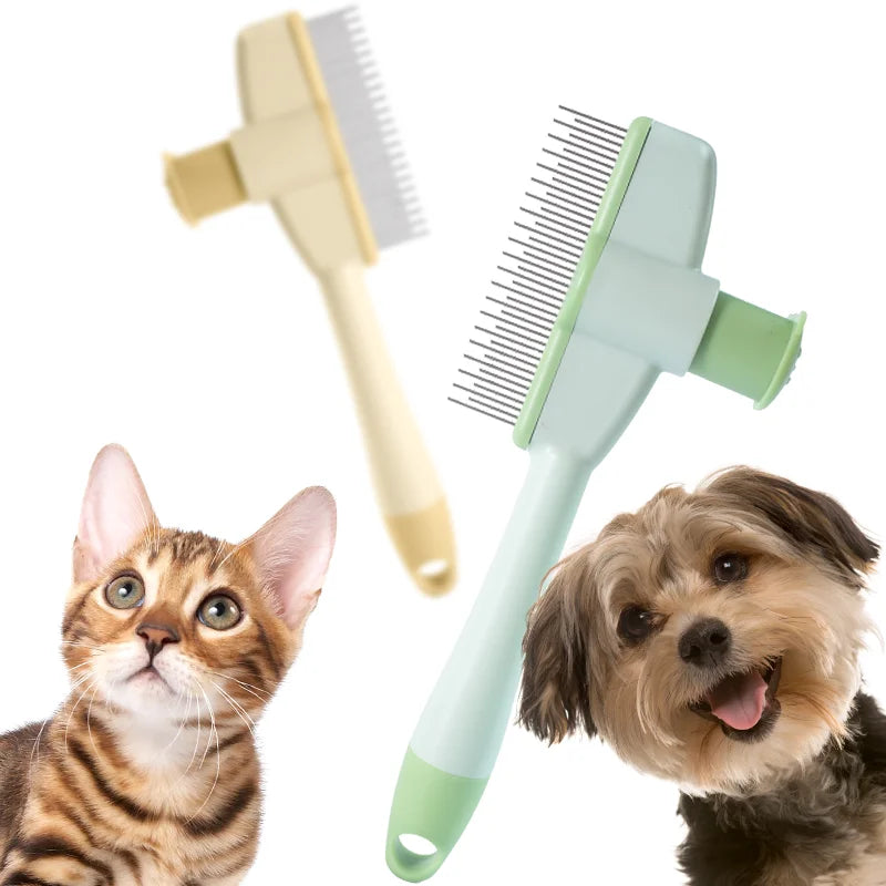 Escova de massagem para gatos, pente profissional para animais de estimação, escova para remoção de pelos de animais de estimação, pente durável para gatinhos, acessórios para animais de estimação