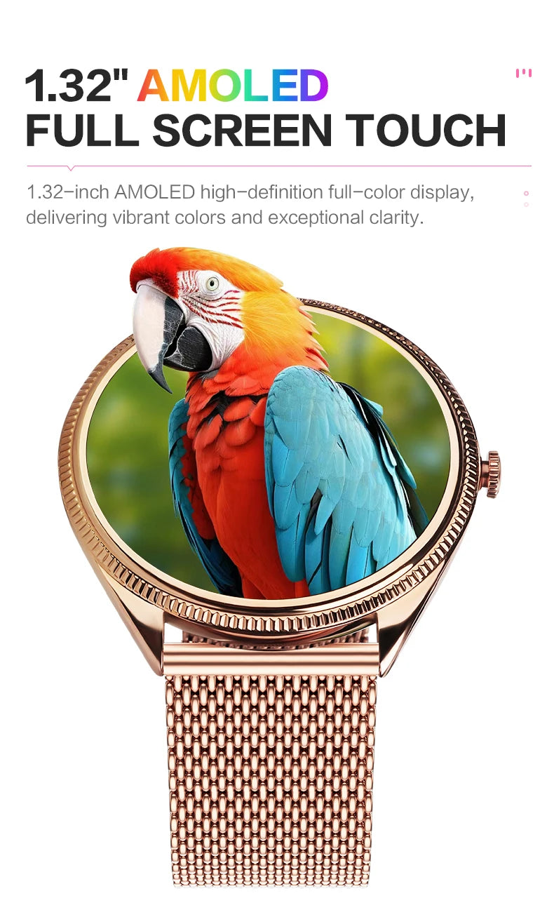 Relógio inteligente VALDUS VL60 Pro 2025, novo, feminino e masculino, tela AMOLED, com Bluetooth, para chamadas, IP68, à prova d'água, fitness e esportes, presente