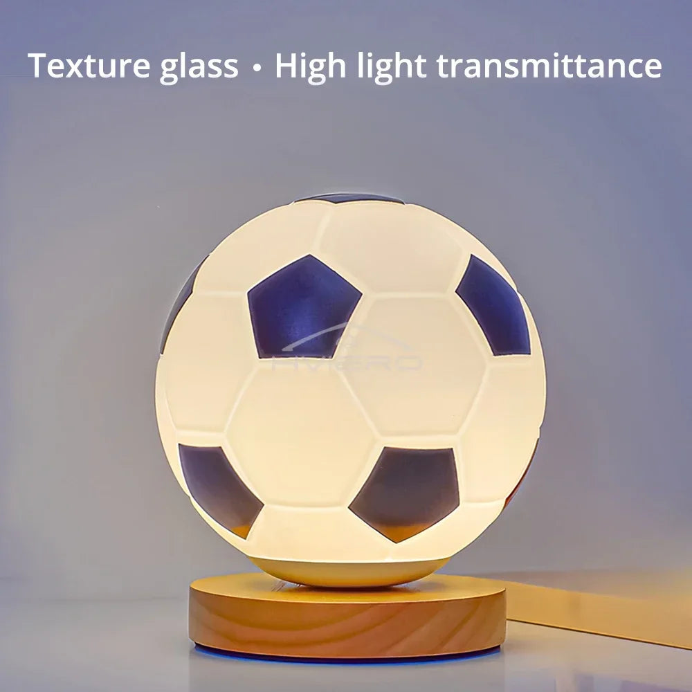 1 peça 3D luz noturna de futebol decoração de mesa de quarto lâmpada de futebol alimentada por bateria presente perfeito para adolescentes decoração lâmpada presentes