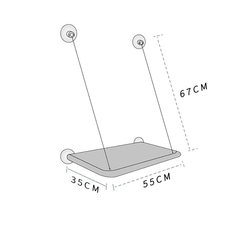 Rede para gatos, cama suspensa aérea para gatos, casa para gatos, estrutura de escalada para gatinhos, assento de janela ensolarado, ninho com capacidade para 20 kg, acessórios para animais de estimação