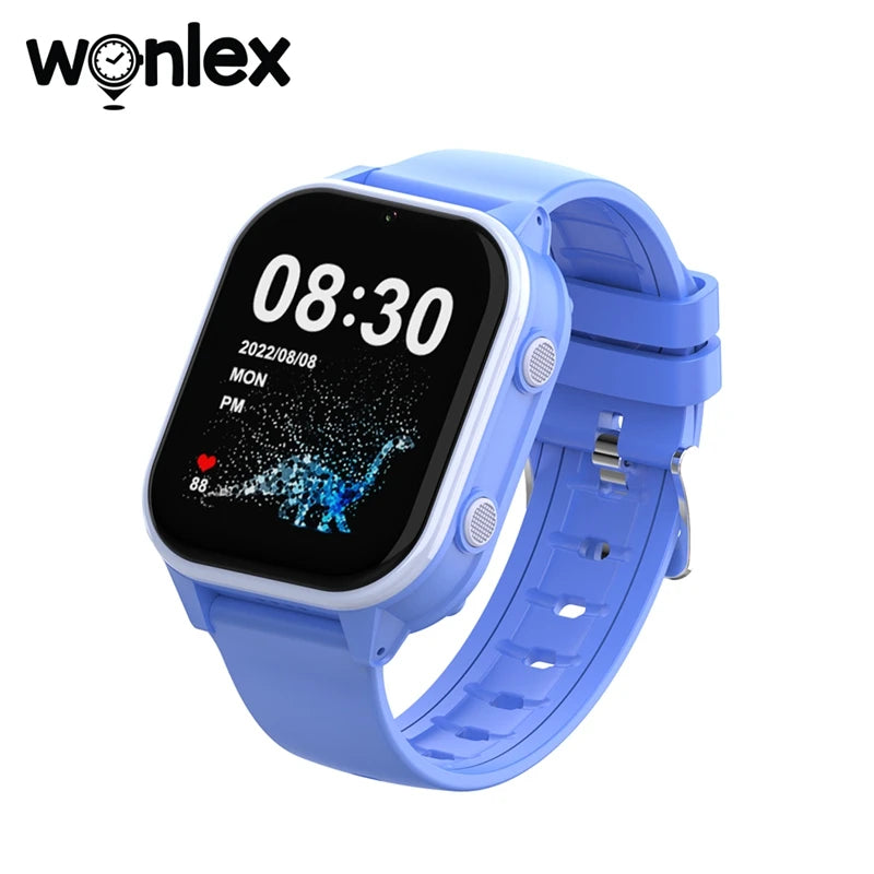 Relógio inteligente infantil Wonlex 4G SOS GPS WiFi Relógio de pulso Whatsapp KT19Pro Android 8.1 com câmera de chamada de vídeo Monitor Smartwatch infantil