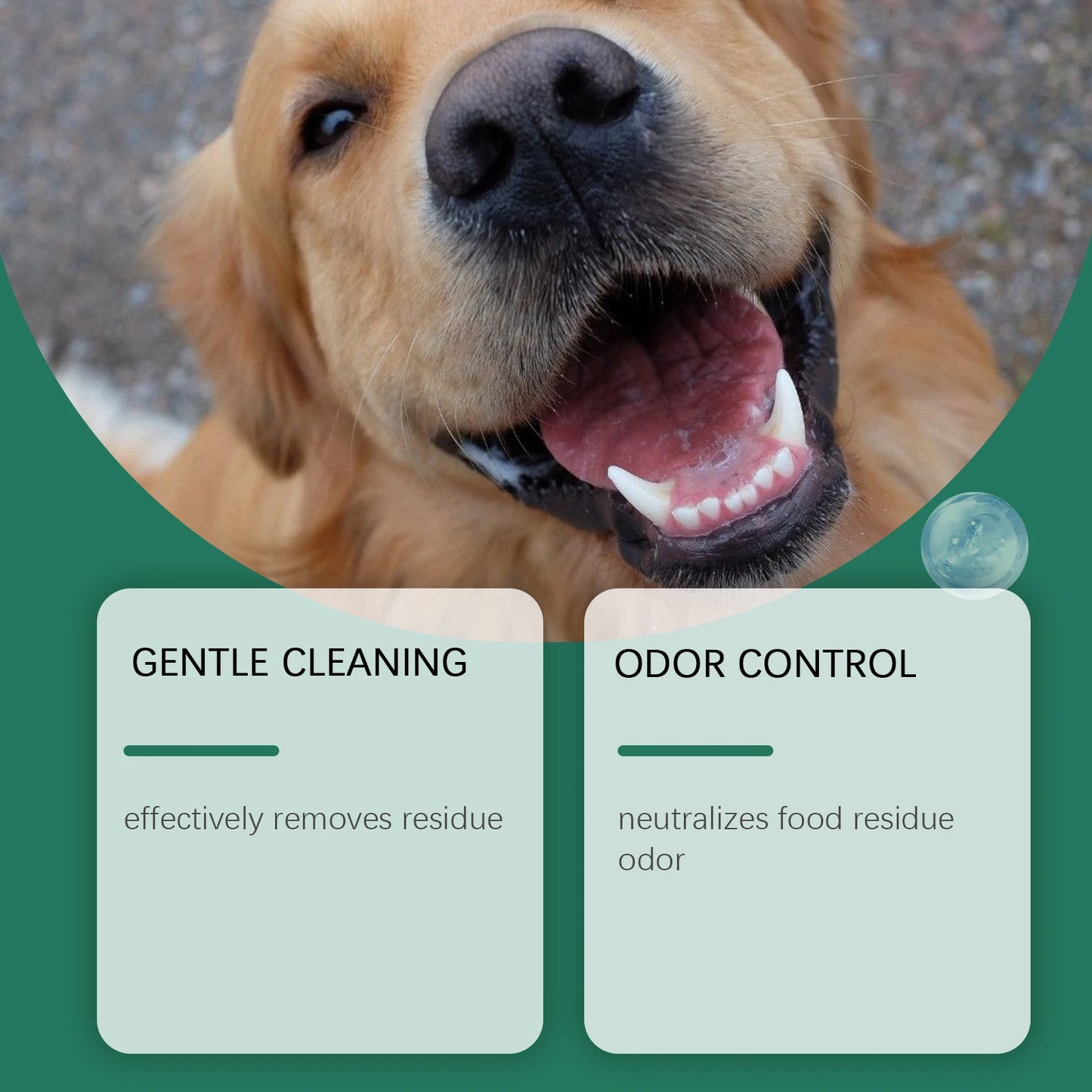 Pó de limpeza para dentes de animais de estimação para cães, reduz tártaro e cálculo, protege a saúde da gengiva do cão e refresca o hálito. Produtos de limpeza para cães