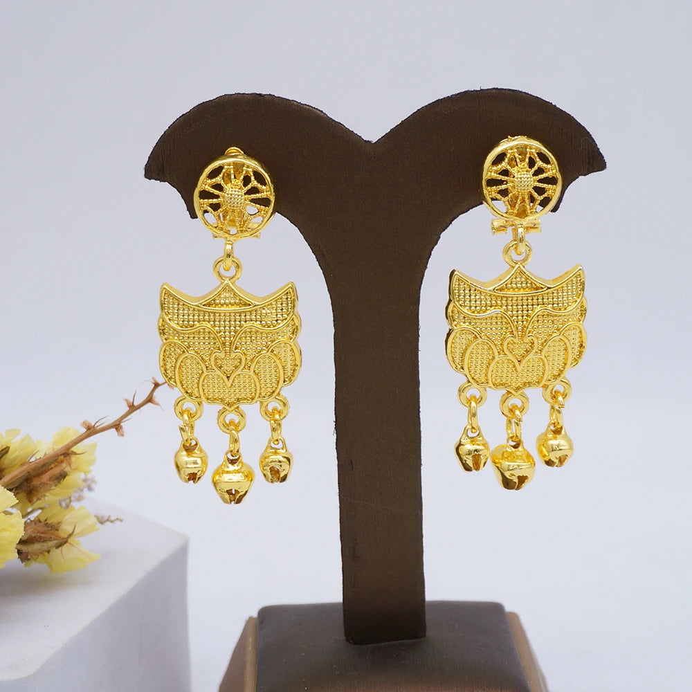 Conjuntos de joias finas 2023 para mulheres, presentes de casamento, colar, pulseira, brincos, anel, joias com contas africanas