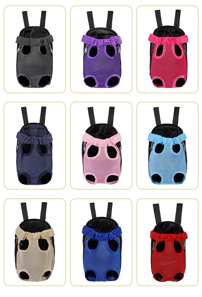 Bolsa de transporte ajustável para gatos, mochila de ombro duplo para animais de estimação, bolsa portátil para viagens ao ar livre, acampamento, caminhada, bolsa para gatos e cachorros