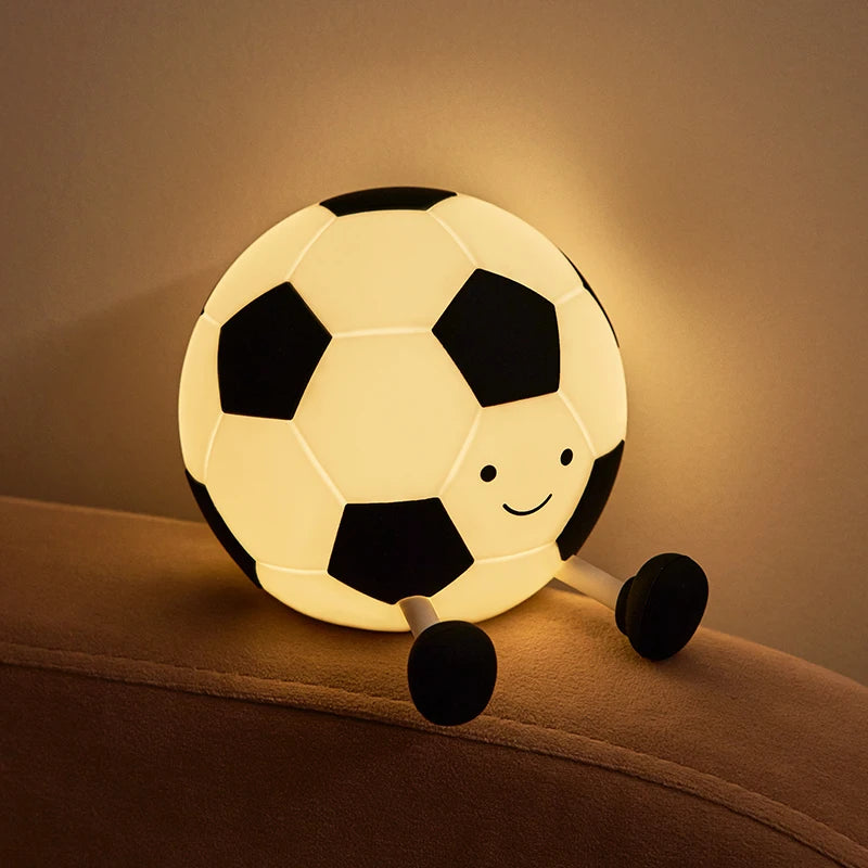 Luz noturna de silicone macio - USB recarregável, controle de toque, lâmpada de cabeceira regulável em 3 níveis para berçário, crianças, bebês e decoração de presentes