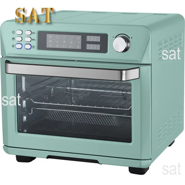 %a Tela digital de 24L, aquecedor de fritadeira elétrica multifuncional, fritadeira de ar personalizada preta e prateada de grande capacidade