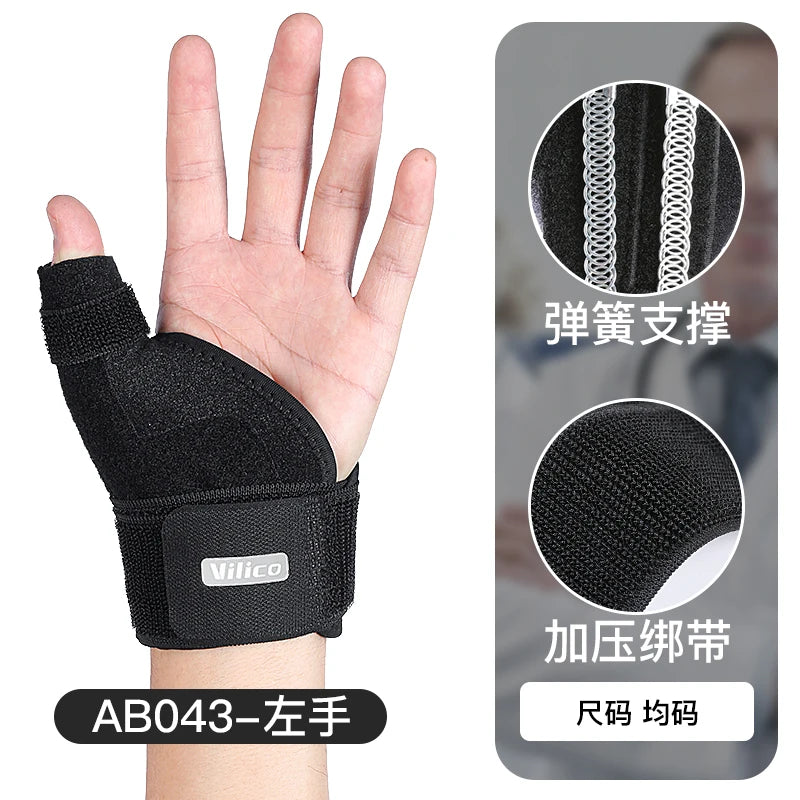 Faixa elástica de proteção da bainha do tendão com elasticidade ajustável para auxiliar na recuperação do polegar após lesão. Protetor de pulso.